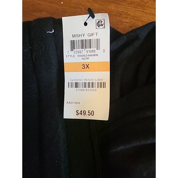 Ideology Women's Joggers 3X Sweatpants Lightweight Black Pockets Drawstring New - Picture 6 of 9